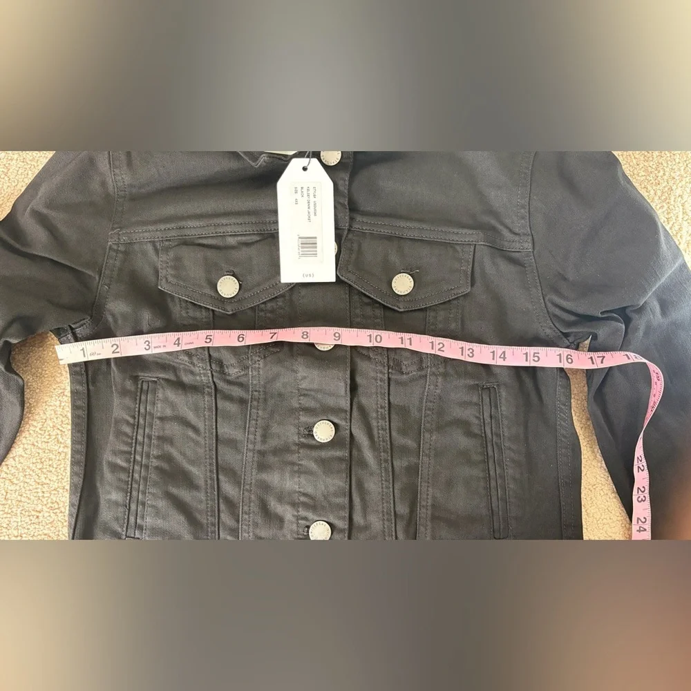 Universal Standard Black Kelsey Denim Jacket 4XS(00-0) - Picture 6 of 10